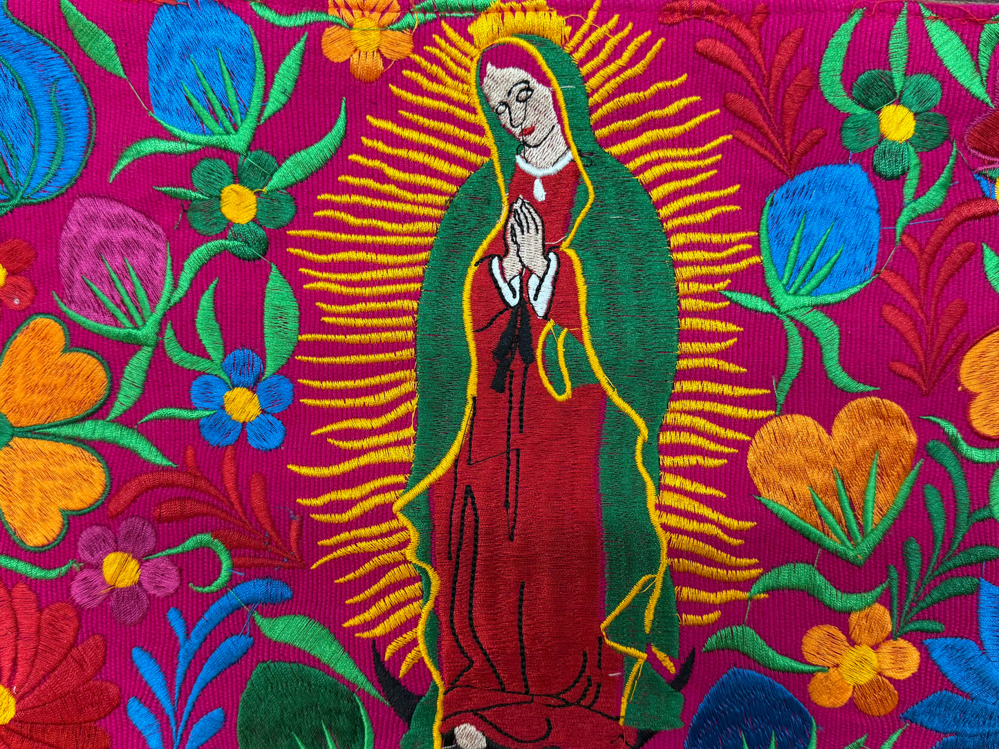Virgen of Guadalupe Embroidered Purse