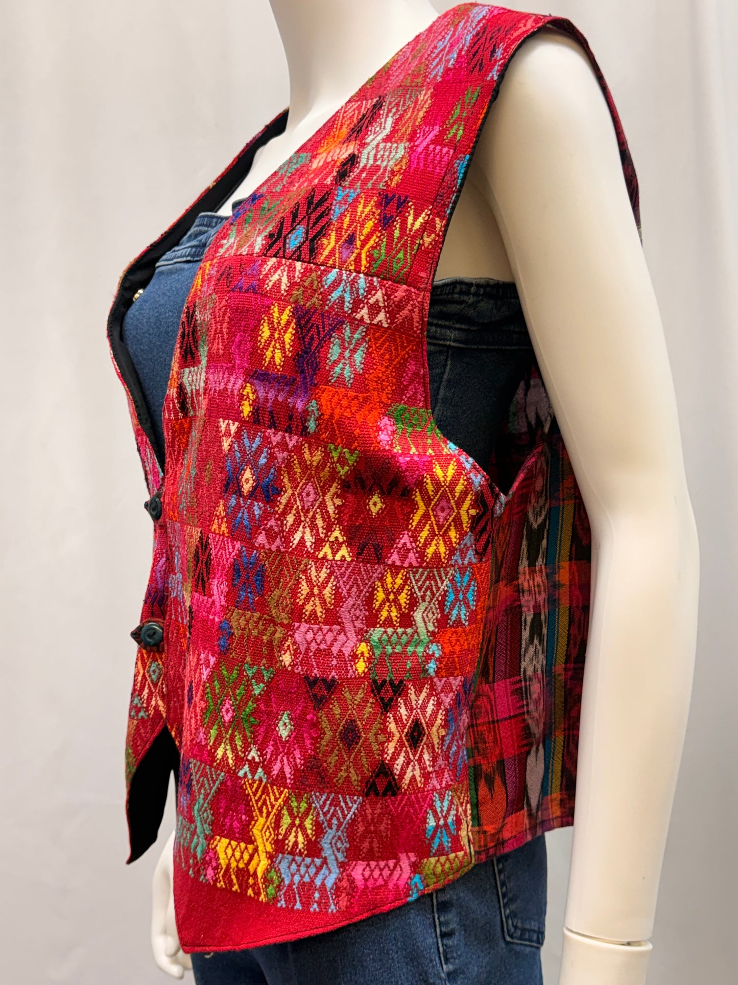 Women's Guatemalan Hand Woven Huipil Vest