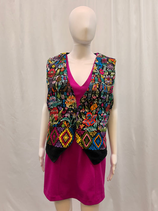 Women's Guatemalan Hand Woven Huipil Vest