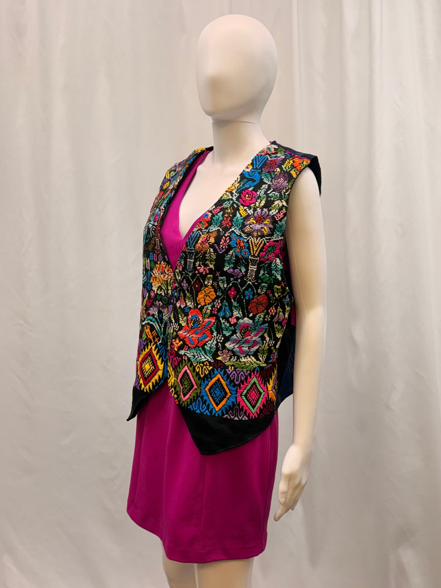 Women's Guatemalan Hand Woven Huipil Vest