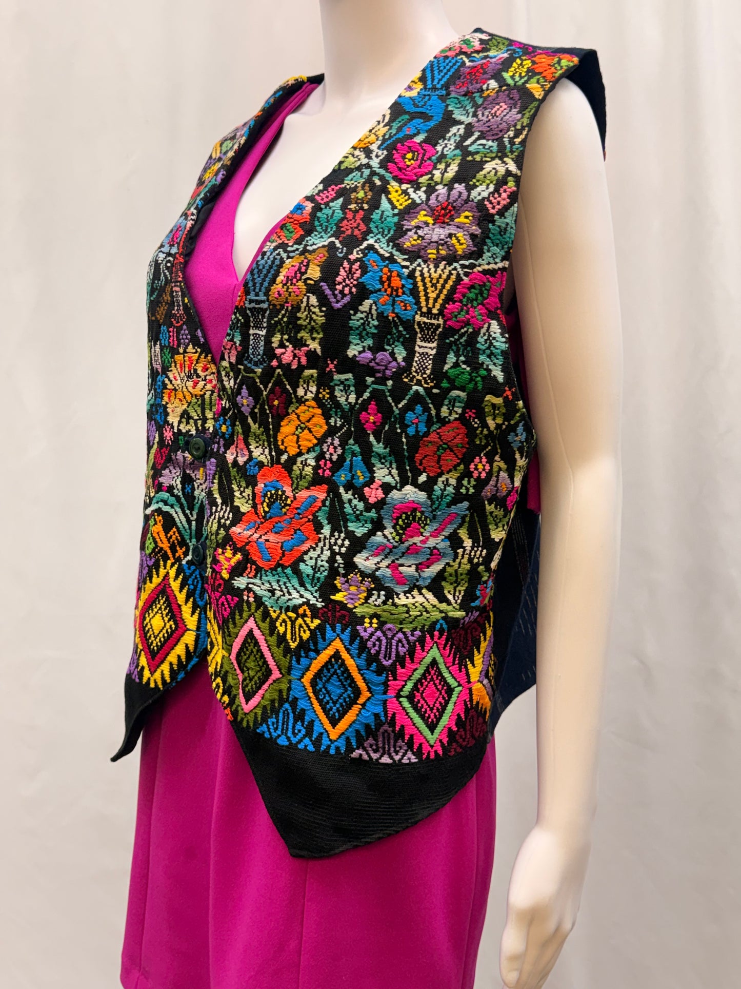 Women's Guatemalan Hand Woven Huipil Vest