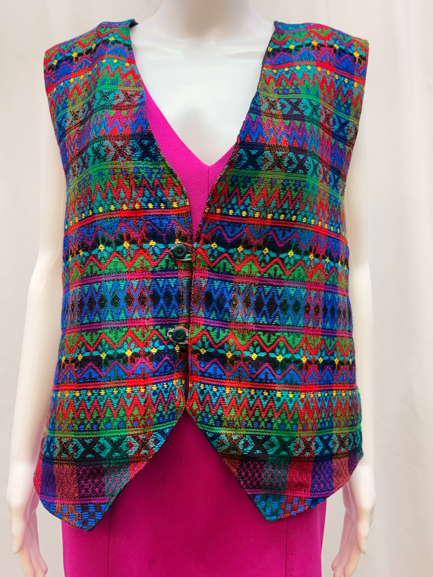 Women's Guatemalan Hand Woven Huipil Vest