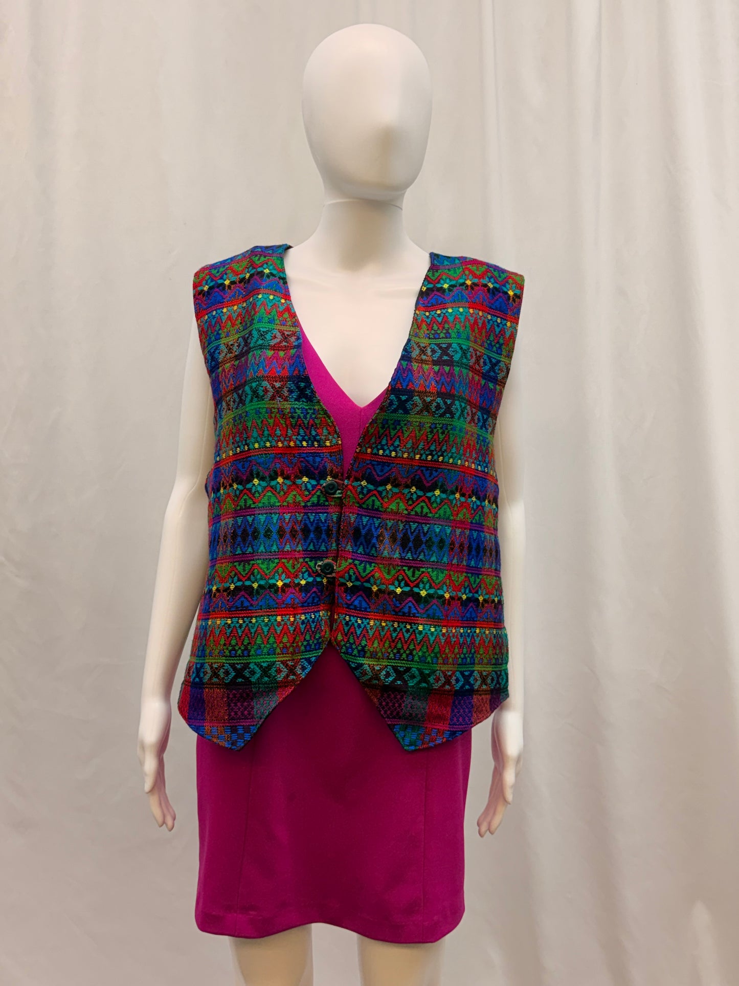 Women's Guatemalan Hand Woven Huipil Vest