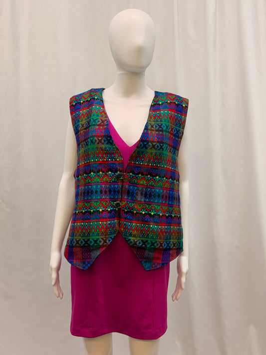 Women's Guatemalan Hand Woven Huipil Vest