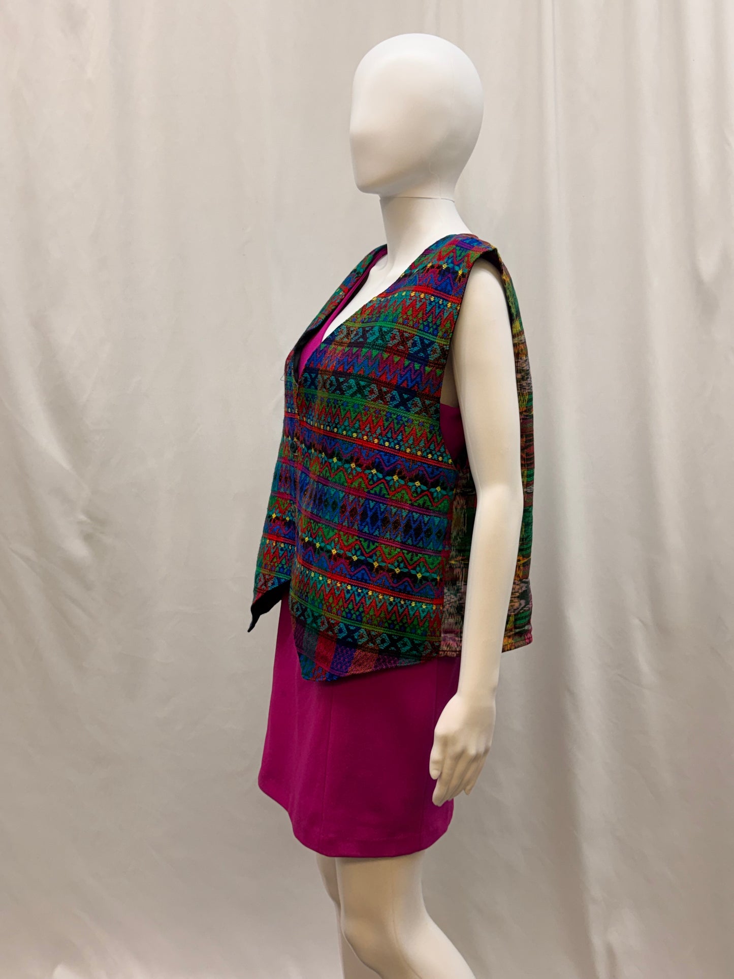 Women's Guatemalan Hand Woven Huipil Vest