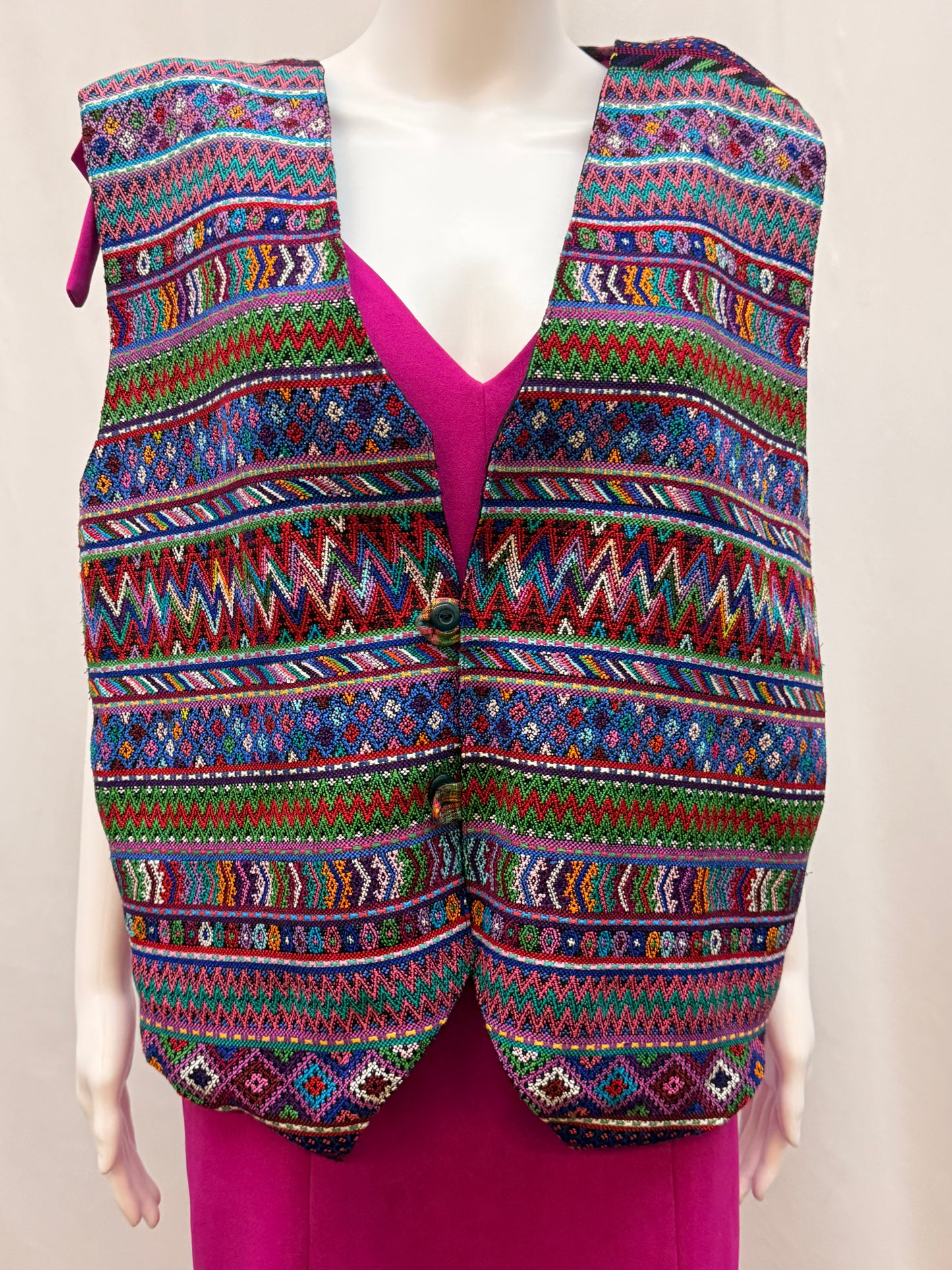 Women's Guatemalan Hand Woven Huipil Vest